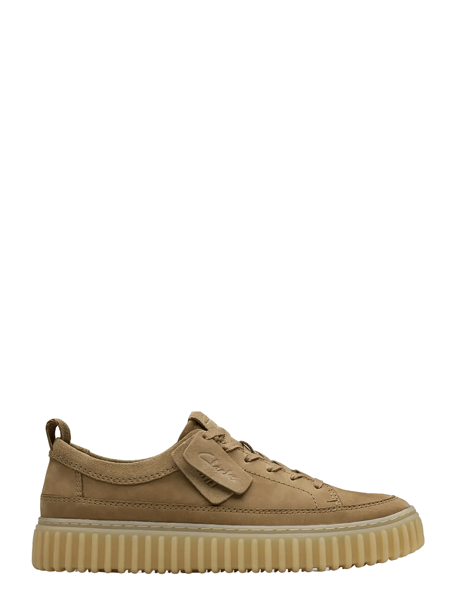 Clarks - Torhill Lace G - laag sneakers - dark sand nubuck - 1