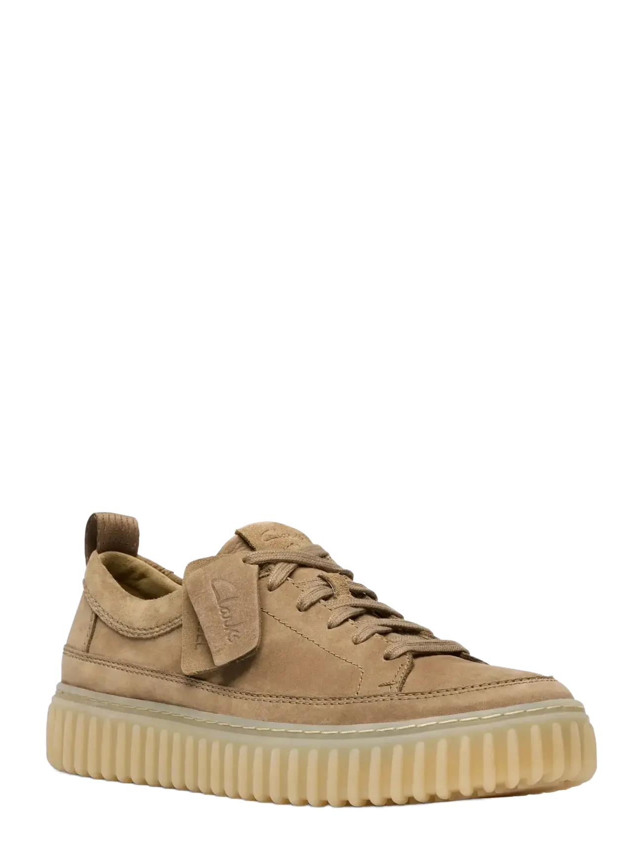 Clarks Torhill Lace G - Jalanõud - DARK SAND NUBUCK / beige