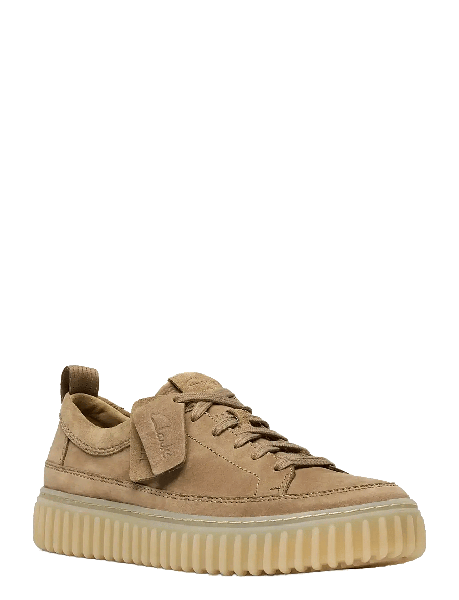 Clarks - Torhill Lace G - laag sneakers - dark sand nubuck - 0