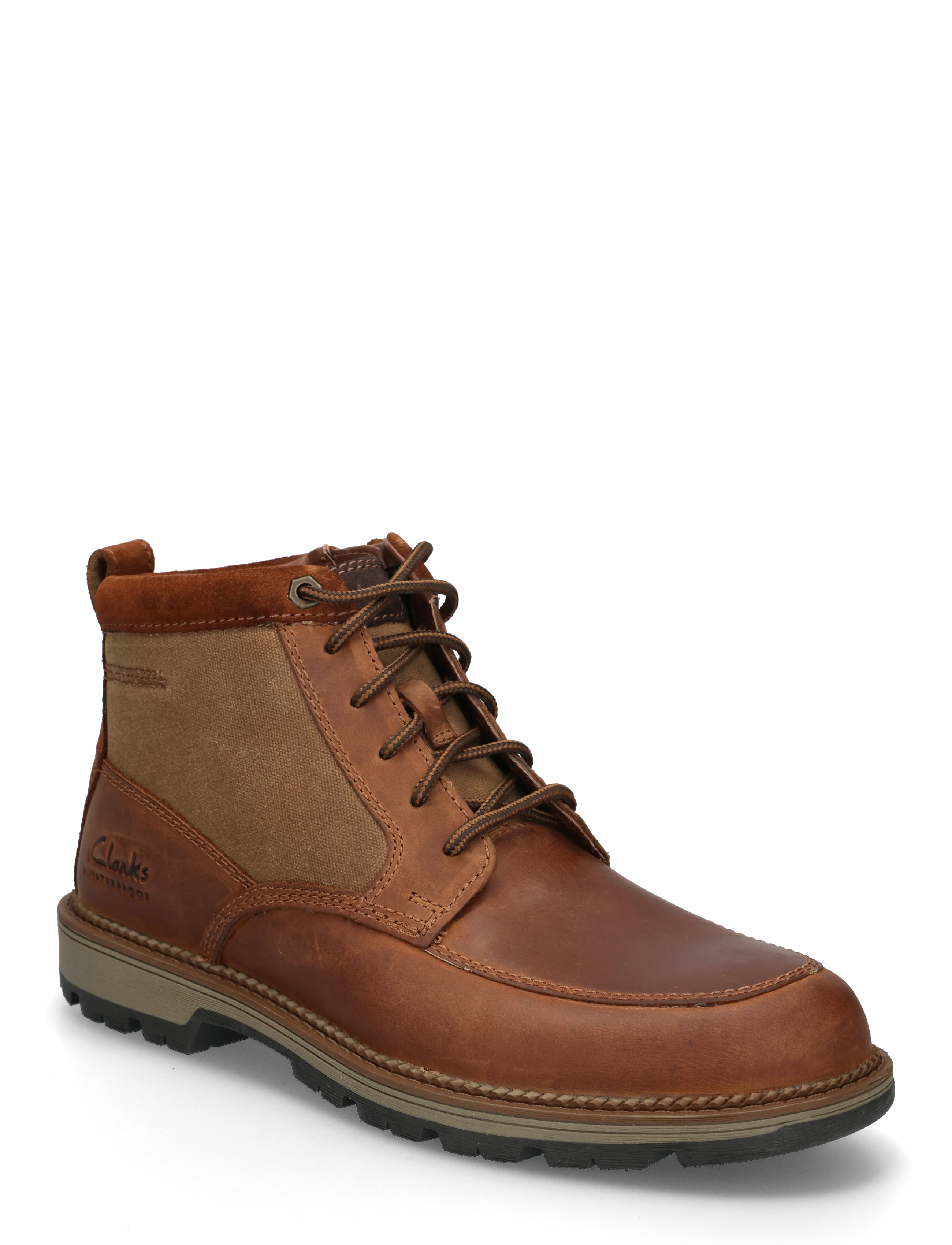 Clarks Maplewalk Rise G - Boots - DARK TAN LEA / brown