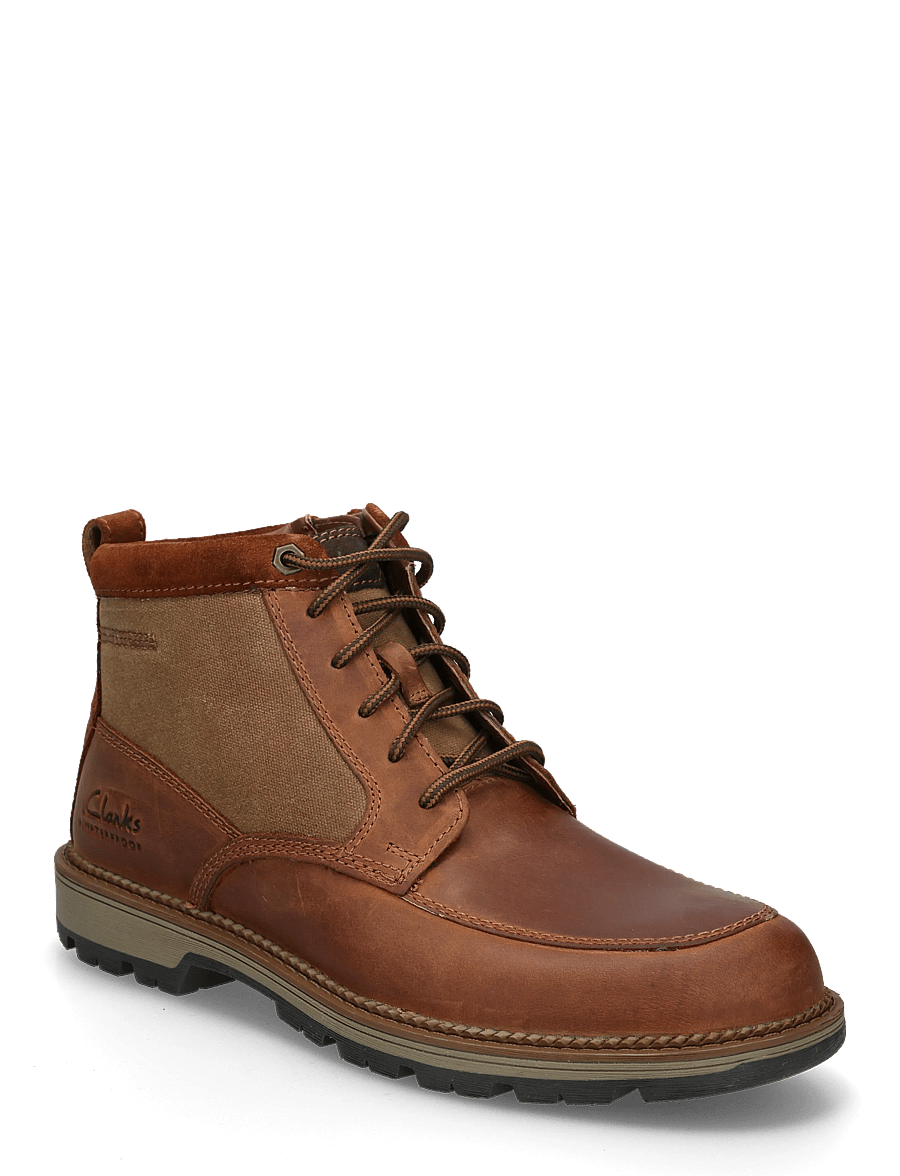 Clarks - Maplewalk Rise G - kängor med snörning - dark tan lea - 0