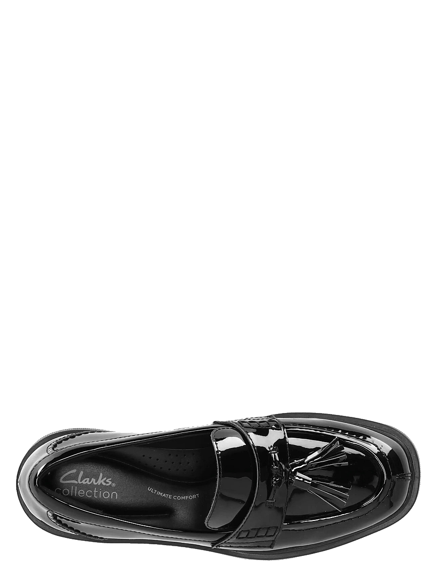Clarks - Lauryl Tassel D - mode trends - black pat - 1