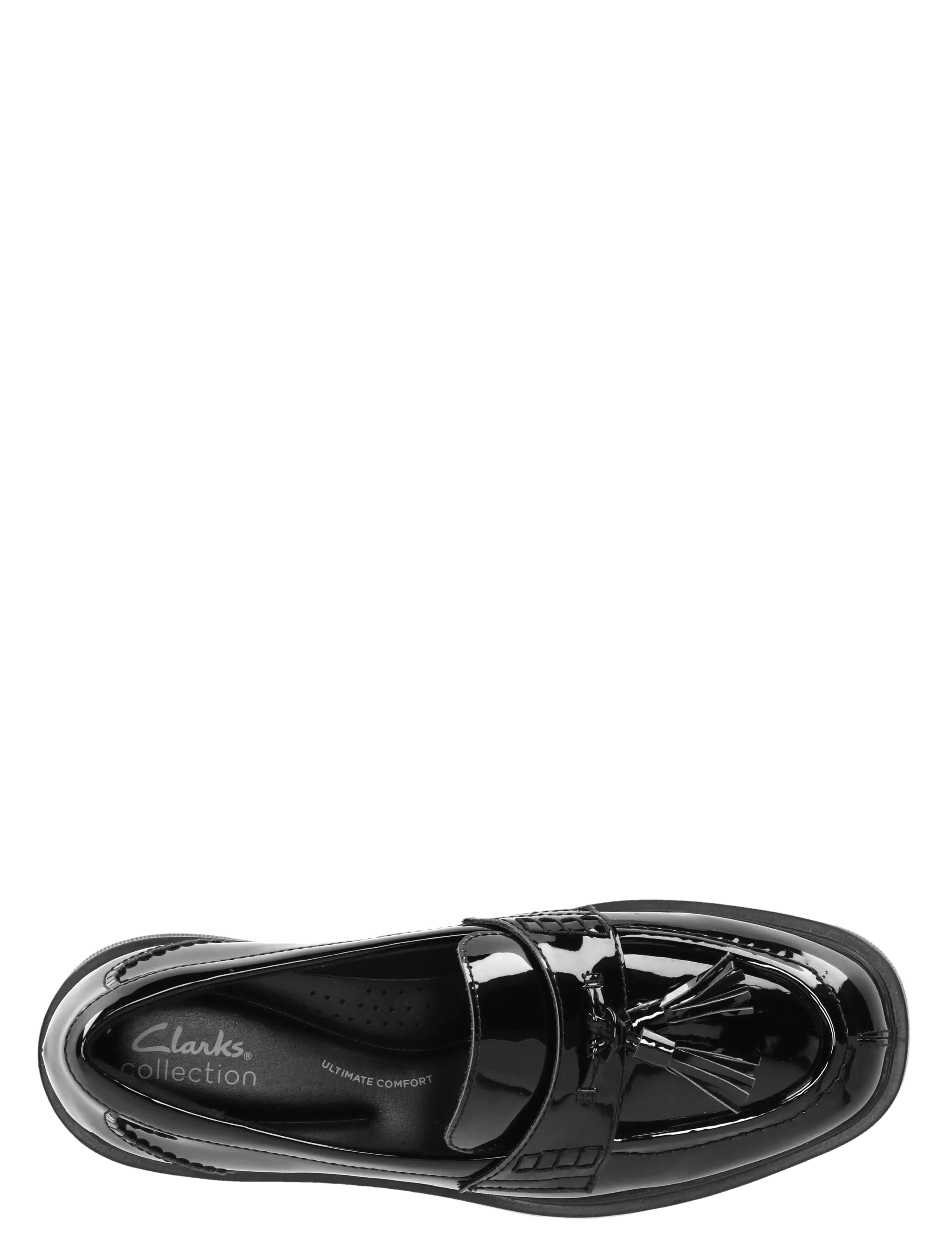 Clarks - Lauryl Tassel D - fashion trends - black pat - 3
