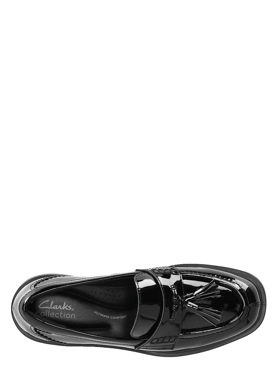 Clarks - Lauryl Tassel D - mode trends - black pat - 3