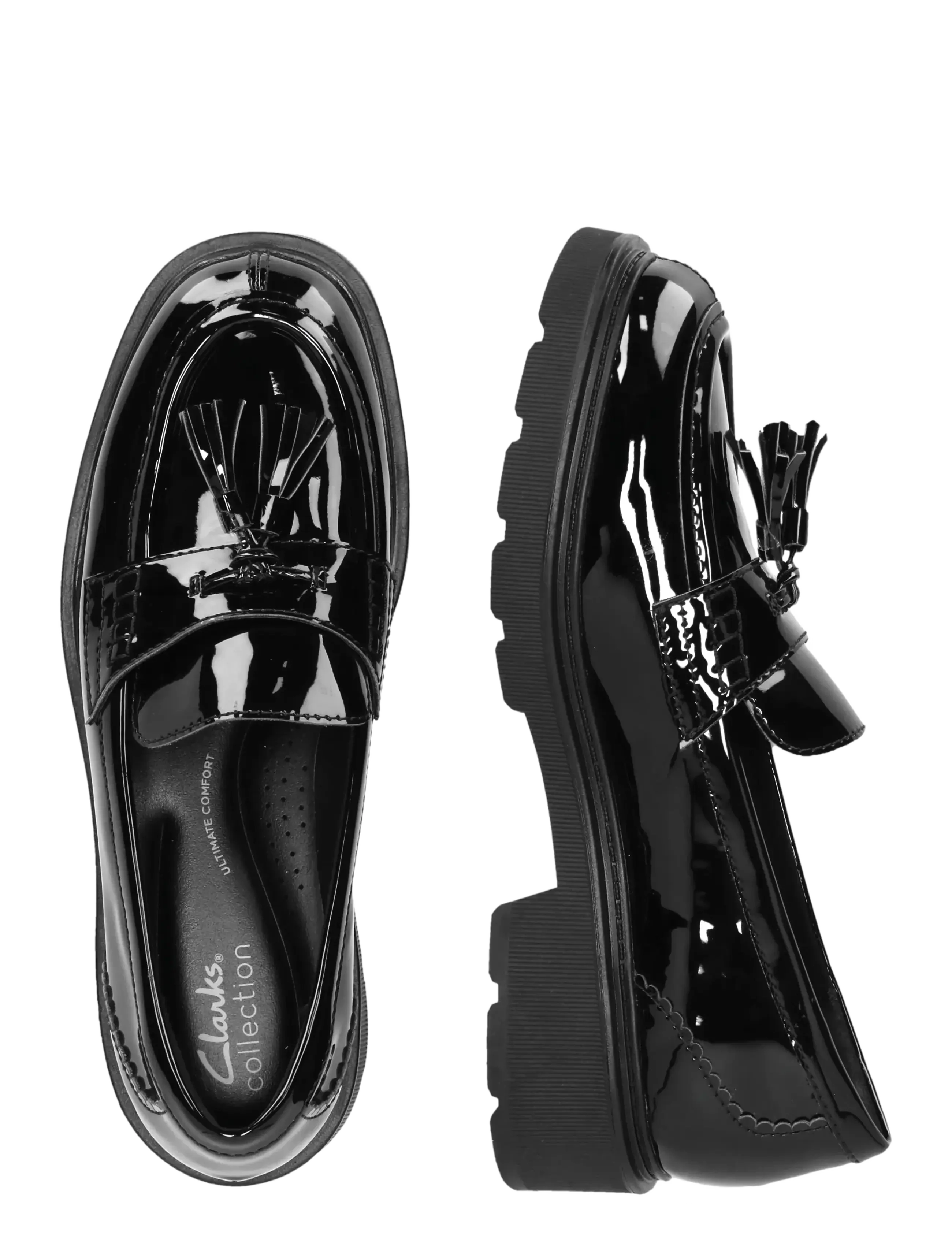 Clarks - Lauryl Tassel D - fashion trends - black pat - 4