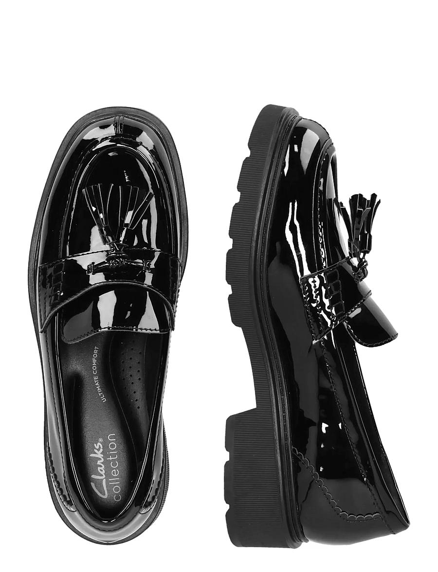 Clarks - Lauryl Tassel D - moetrendid - black pat - 4