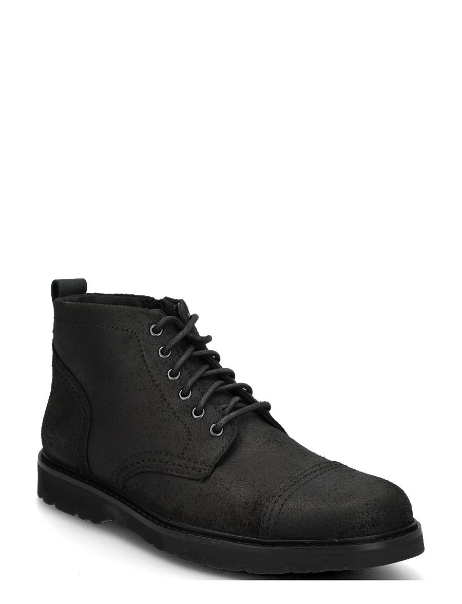 Clarks - Weltridge Zip G - kõrbesaapad - black leather - 0