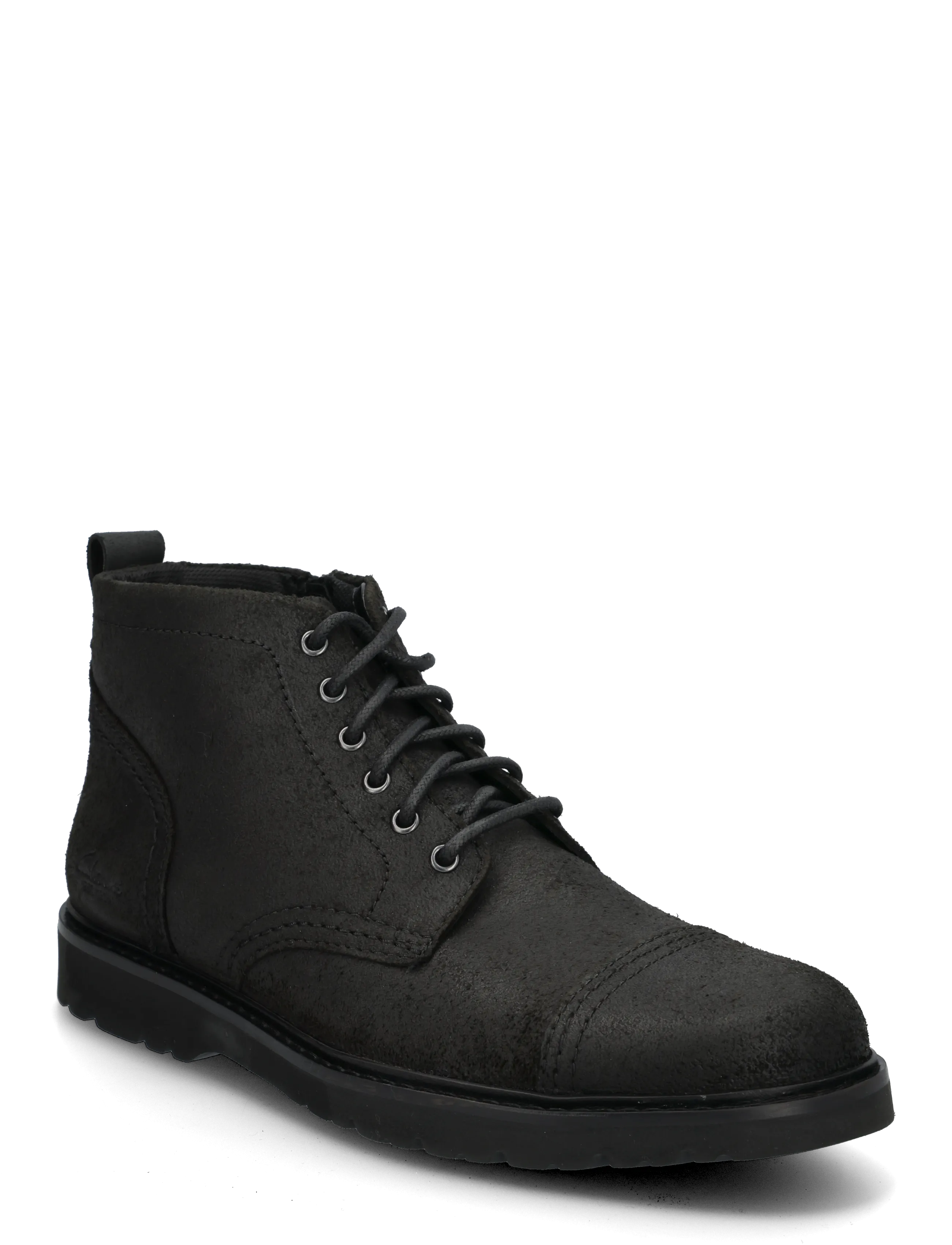 Clarks Weltridge Zip G - Desert boots - BLACK LEATHER / black
