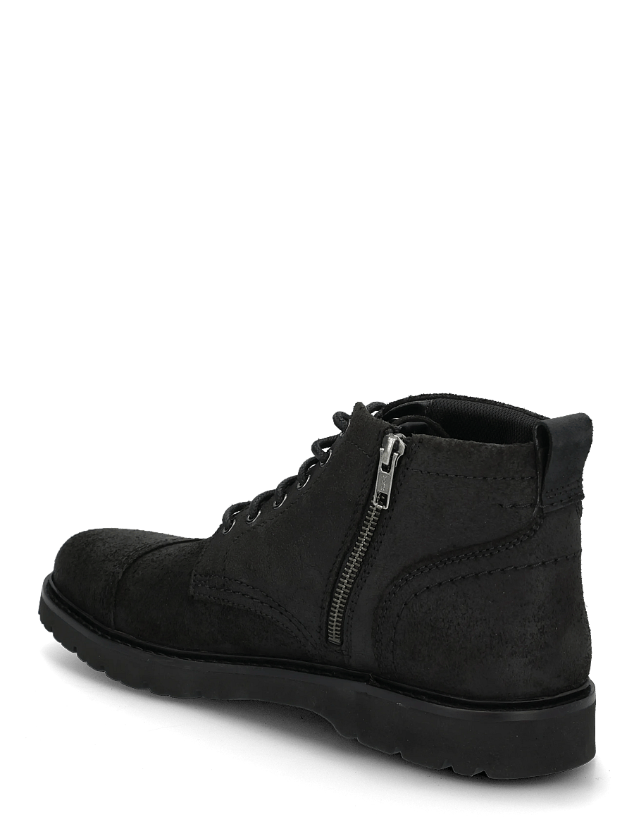 Clarks - Weltridge Zip G - desert boots - black leather - 1