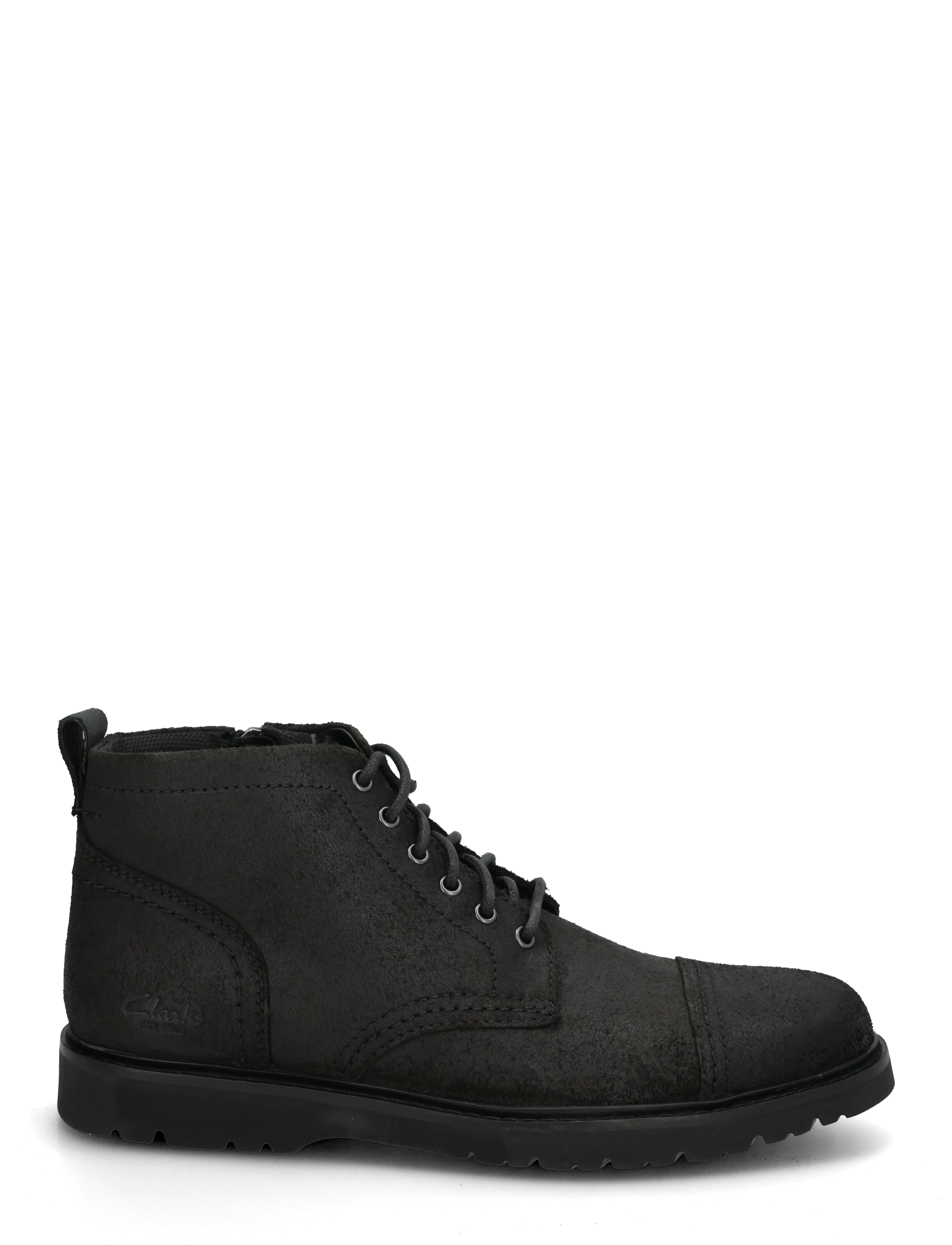 Clarks - Weltridge Zip G - desert boots - black leather - 2