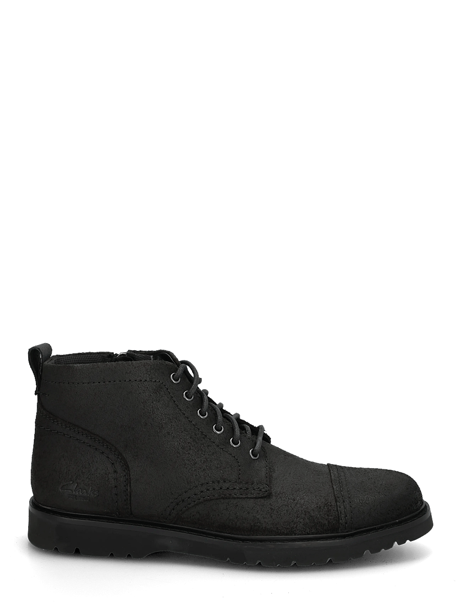 Clarks - Weltridge Zip G - desert boots - black leather - 2