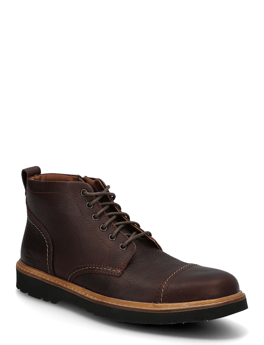 Clarks - Weltridge Zip G - Ökenkängor - dark brown lea - 0
