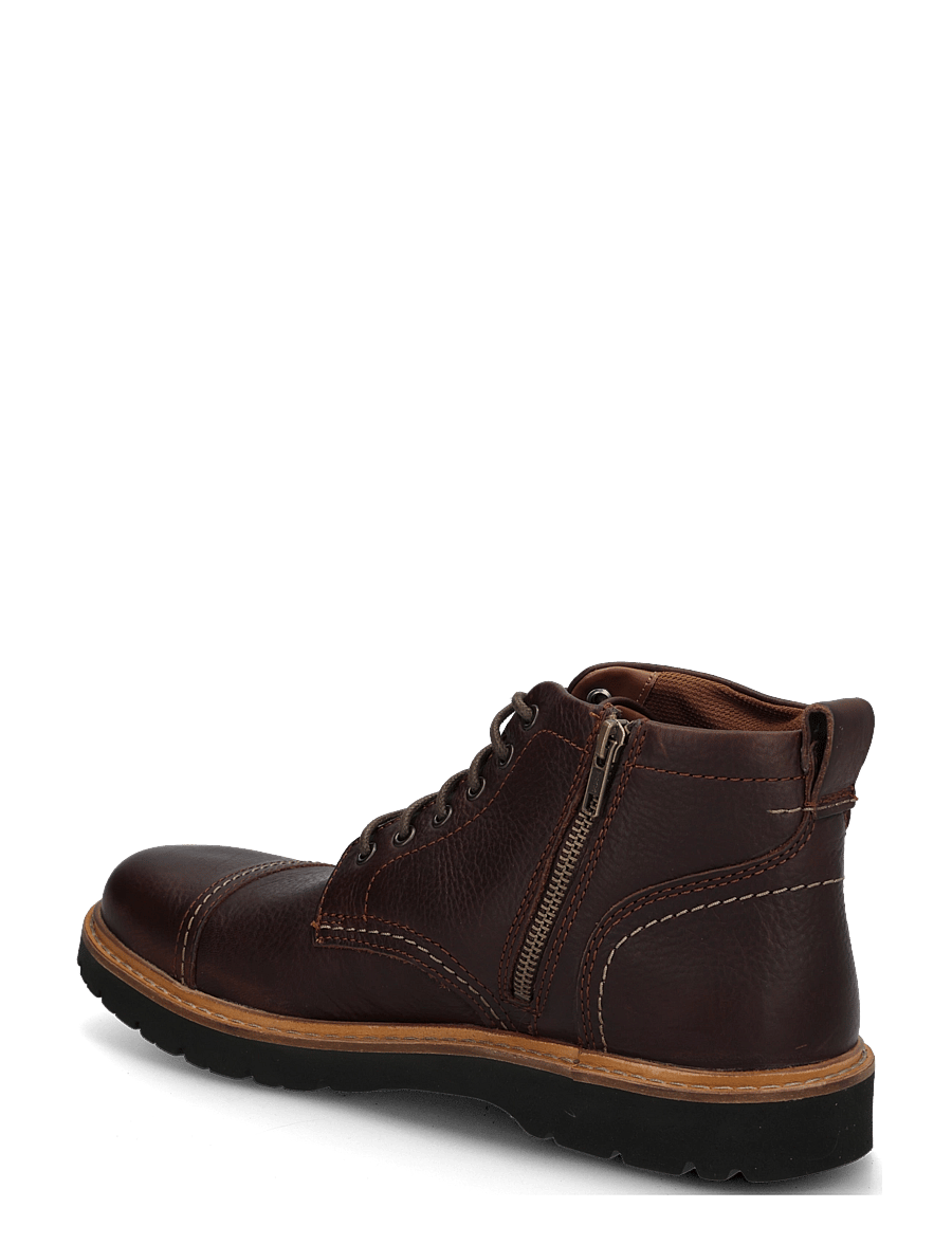 Clarks - Weltridge Zip G - kõrbesaapad - dark brown lea - 1