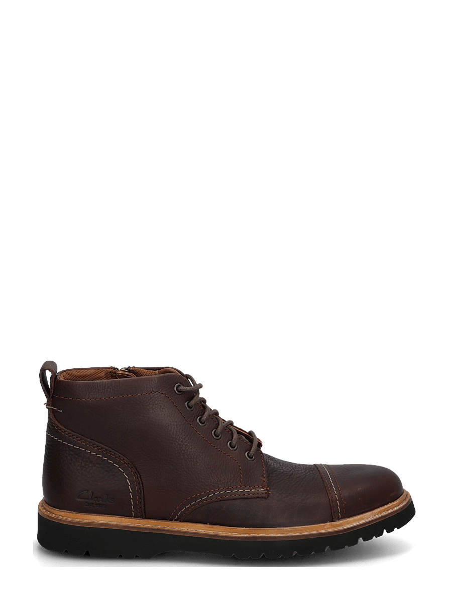 Clarks - Weltridge Zip G - kõrbesaapad - dark brown lea - 2