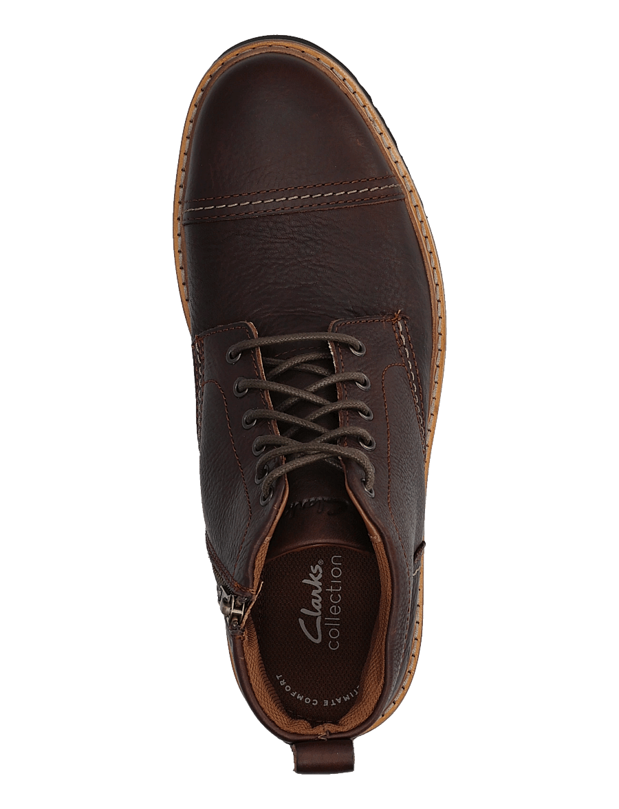 Clarks - Weltridge Zip G - kõrbesaapad - dark brown lea - 3