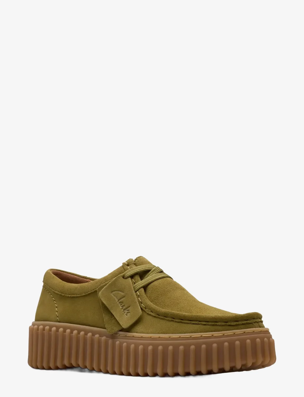 Clarks - Torhill Bee D - modetrender - olive suede - 0