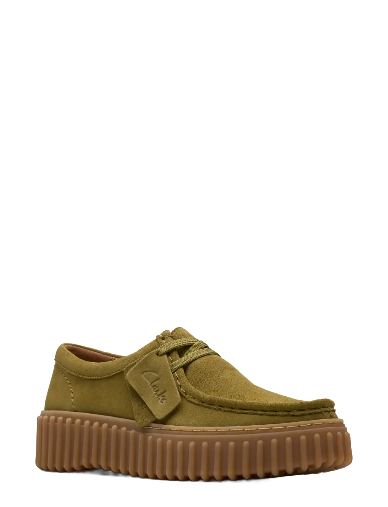 Clarks - Torhill Bee D - olive suede - 0