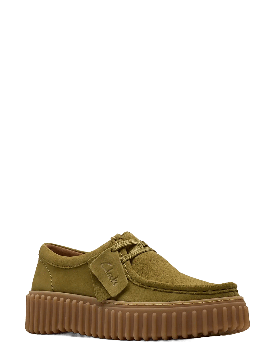 Clarks - Torhill Bee D - olive suede - 0
