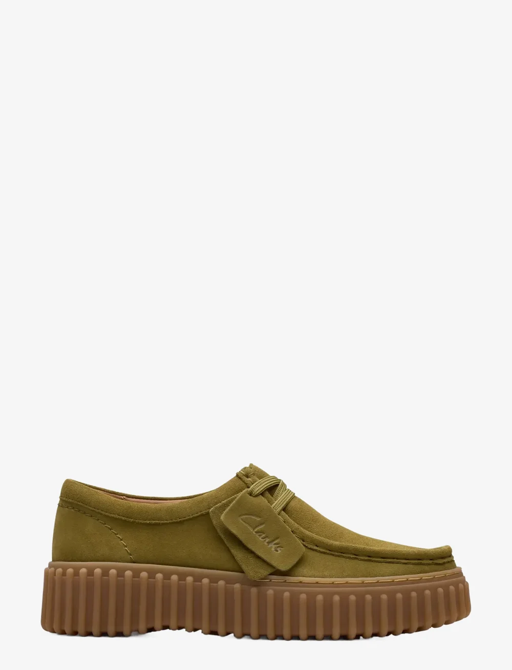 Clarks - Torhill Bee D - modetrender - olive suede - 1