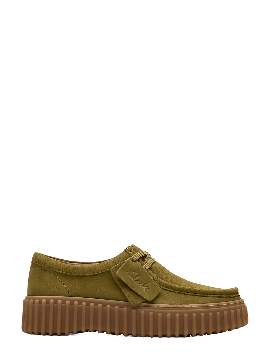 Clarks - Torhill Bee D - olive suede - 1