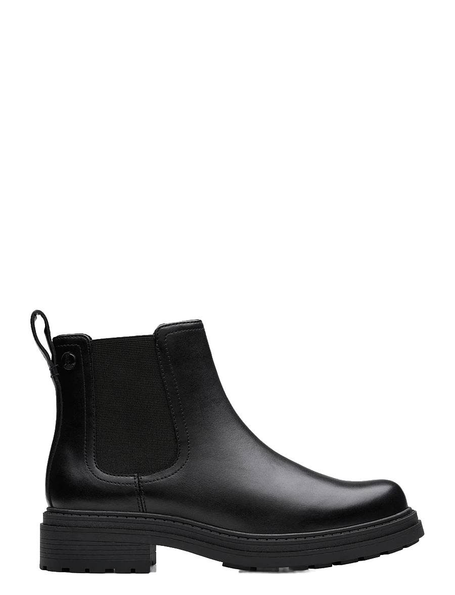 Clarks - Orinoco3 Lane D - flate ankelboots - black leather - 1
