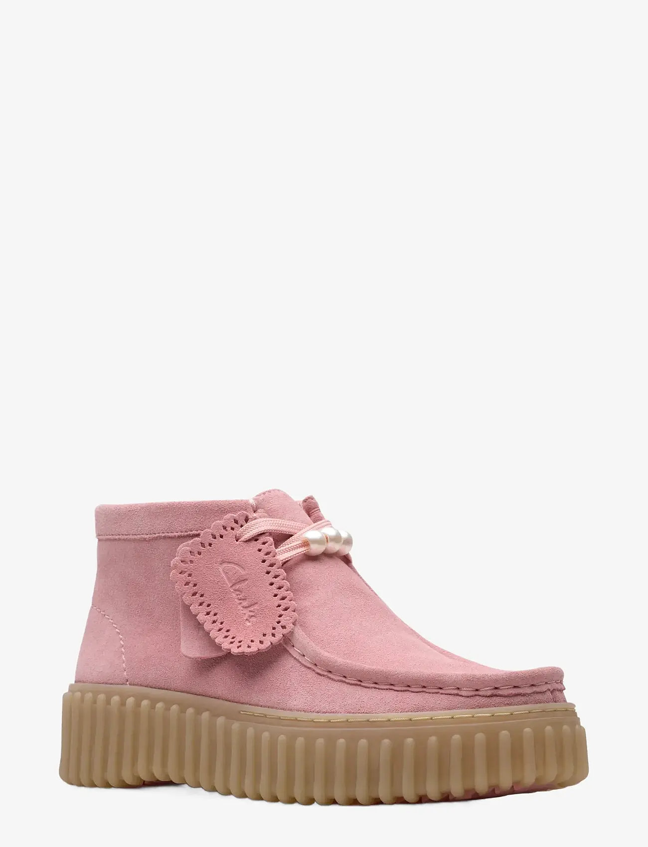 Clarks - Torhill Moss D - loafers - dusty rose sde - 0