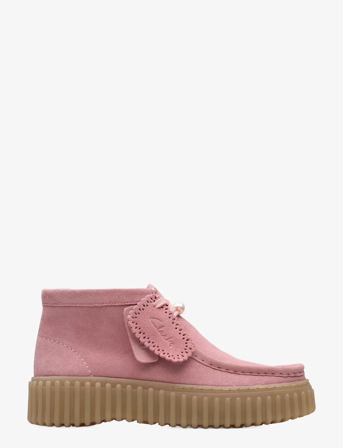 Clarks - Torhill Moss D - loafers - dusty rose sde - 1