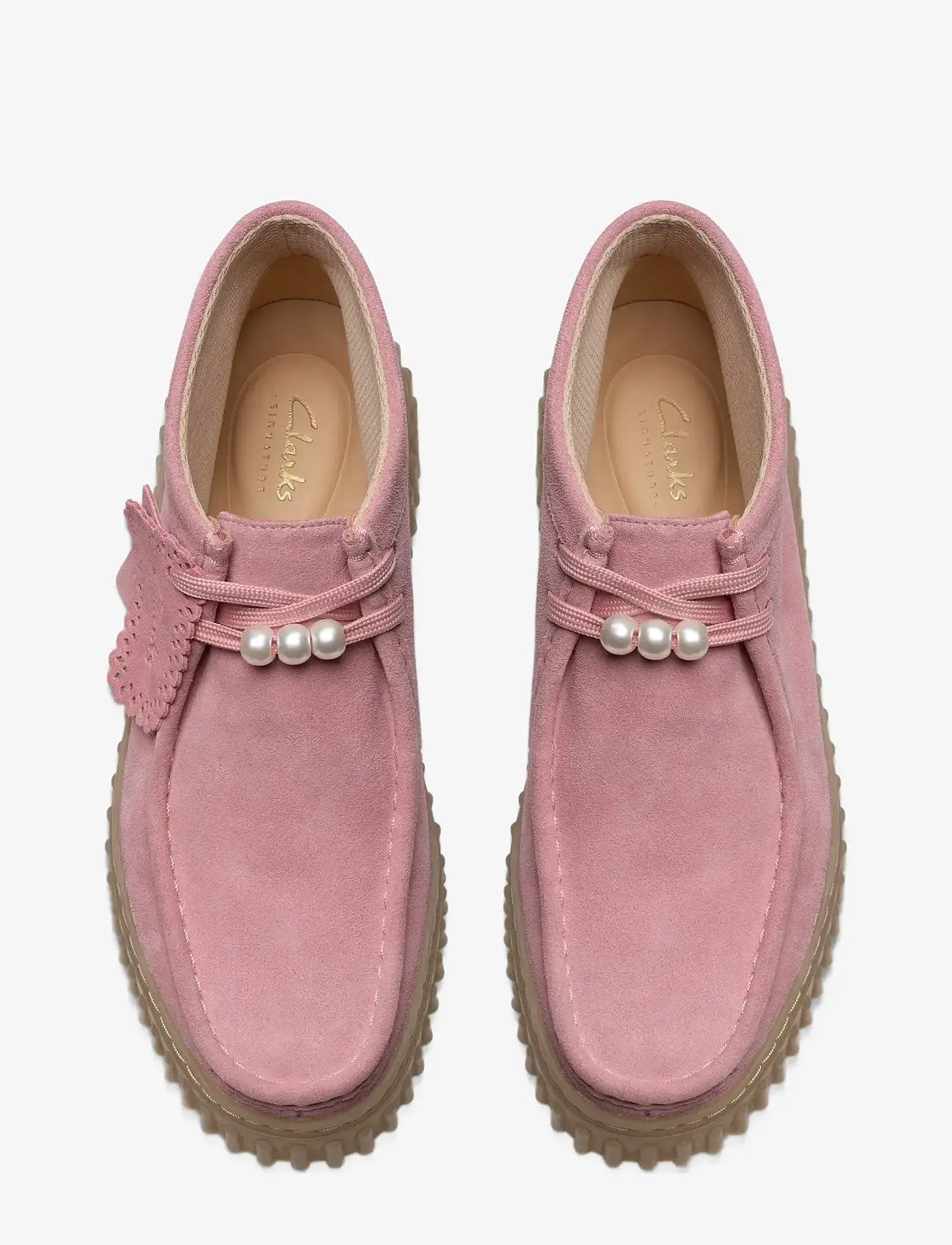 Clarks - Torhill Moss D - loafers - dusty rose sde - 4