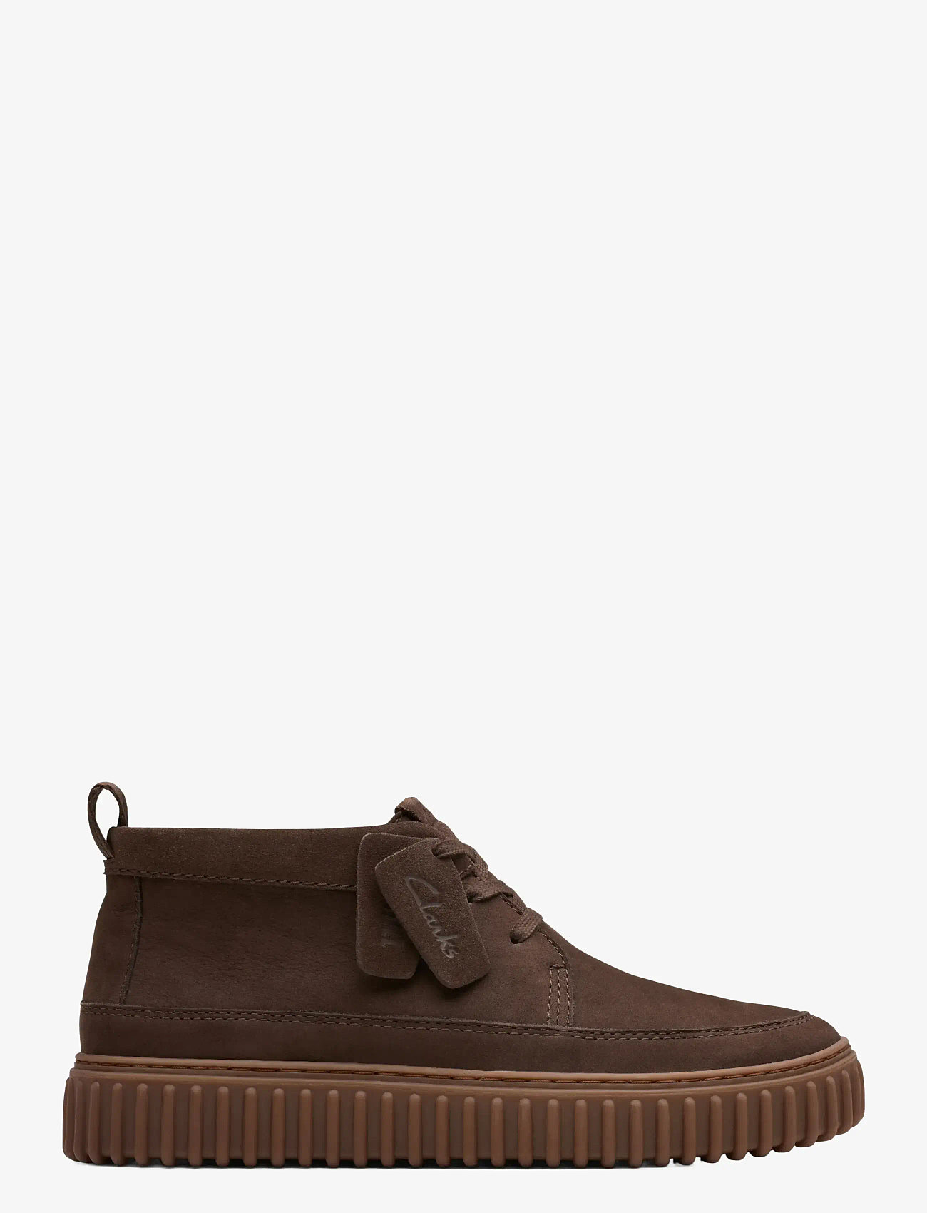 Clarks - Torhill LaceHi G - dark brown nub - 0