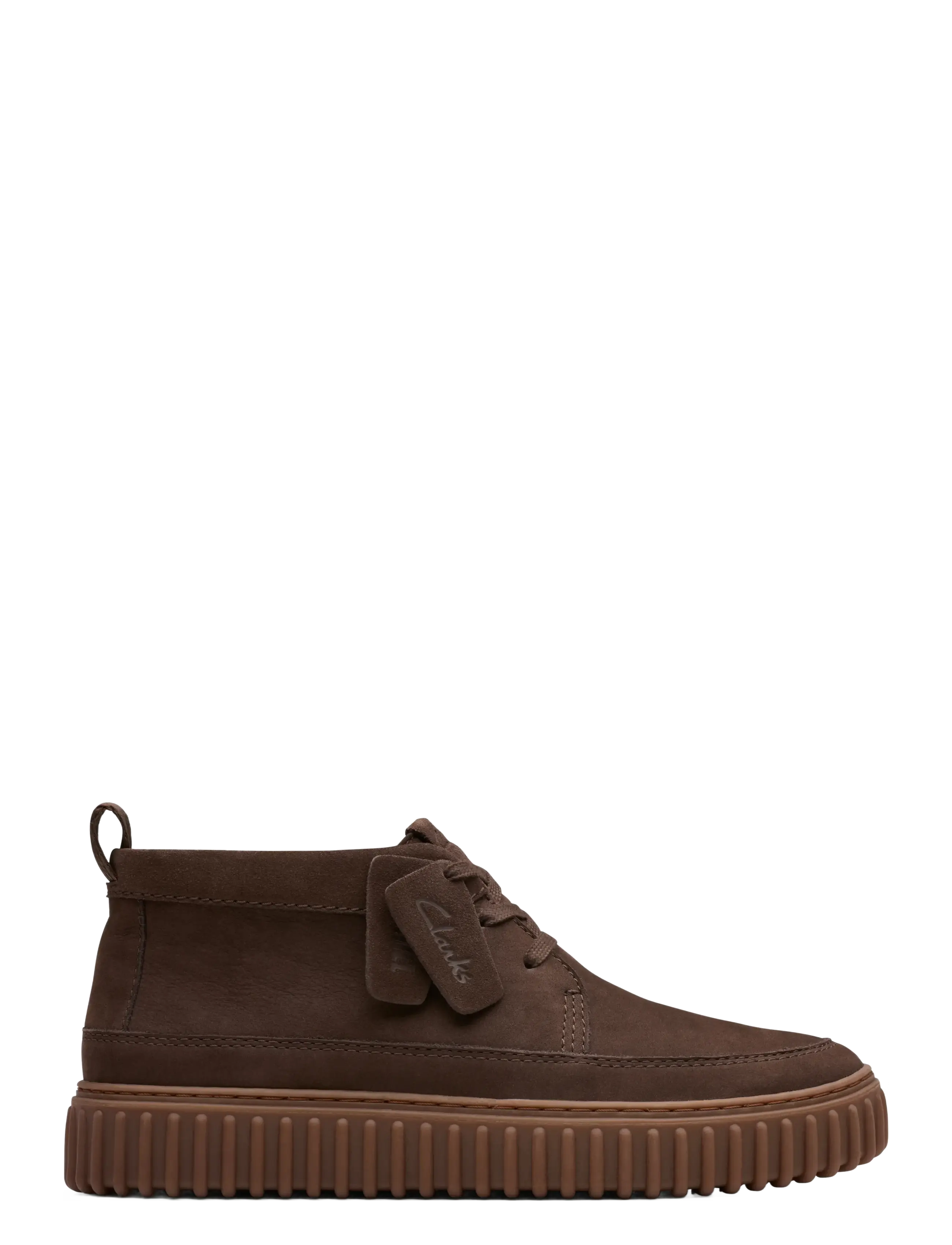 Clarks Torhill LaceHi G - Shoes - DARK BROWN NUB / brown
