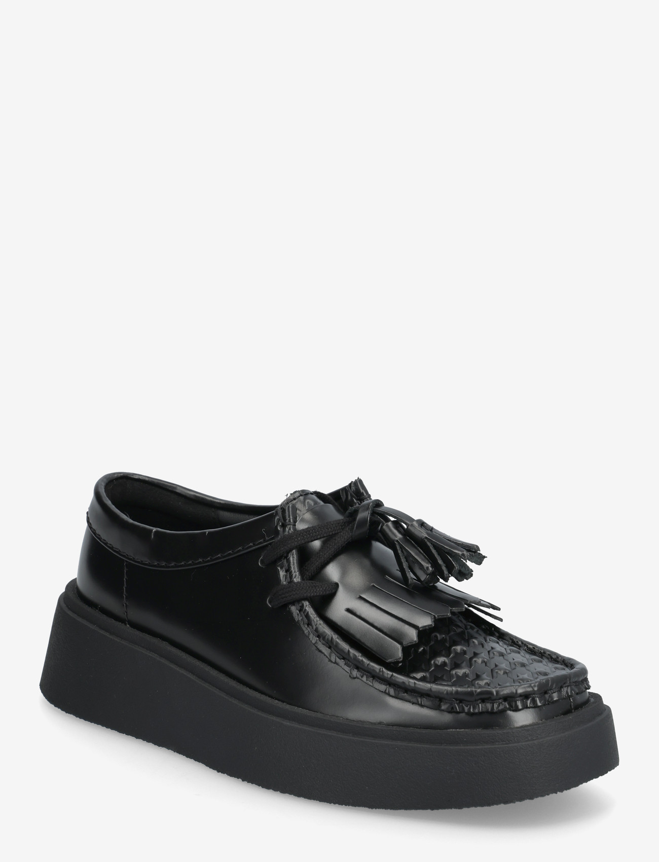 Clarks - Torview D - loafers med klack - black leather - 0