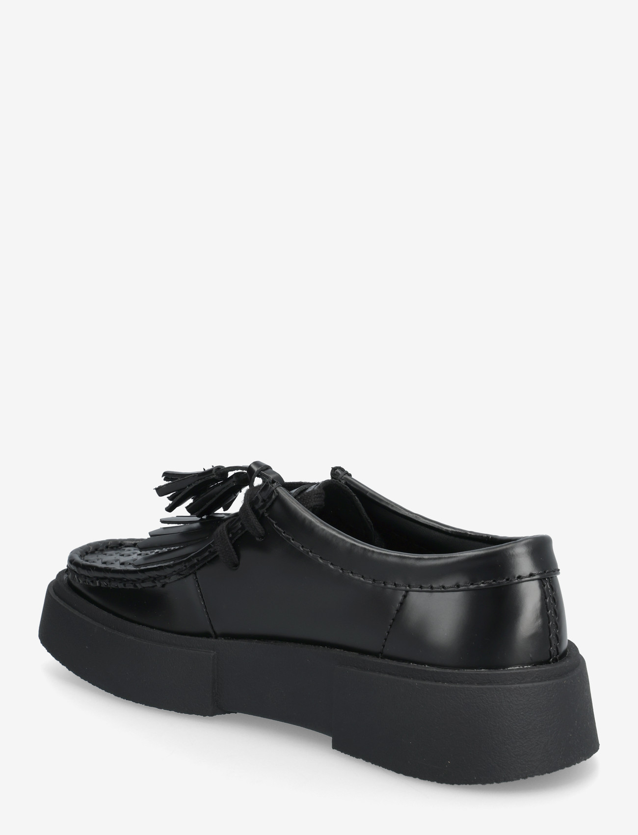 Clarks - Torview D - loafers med klack - black leather - 2