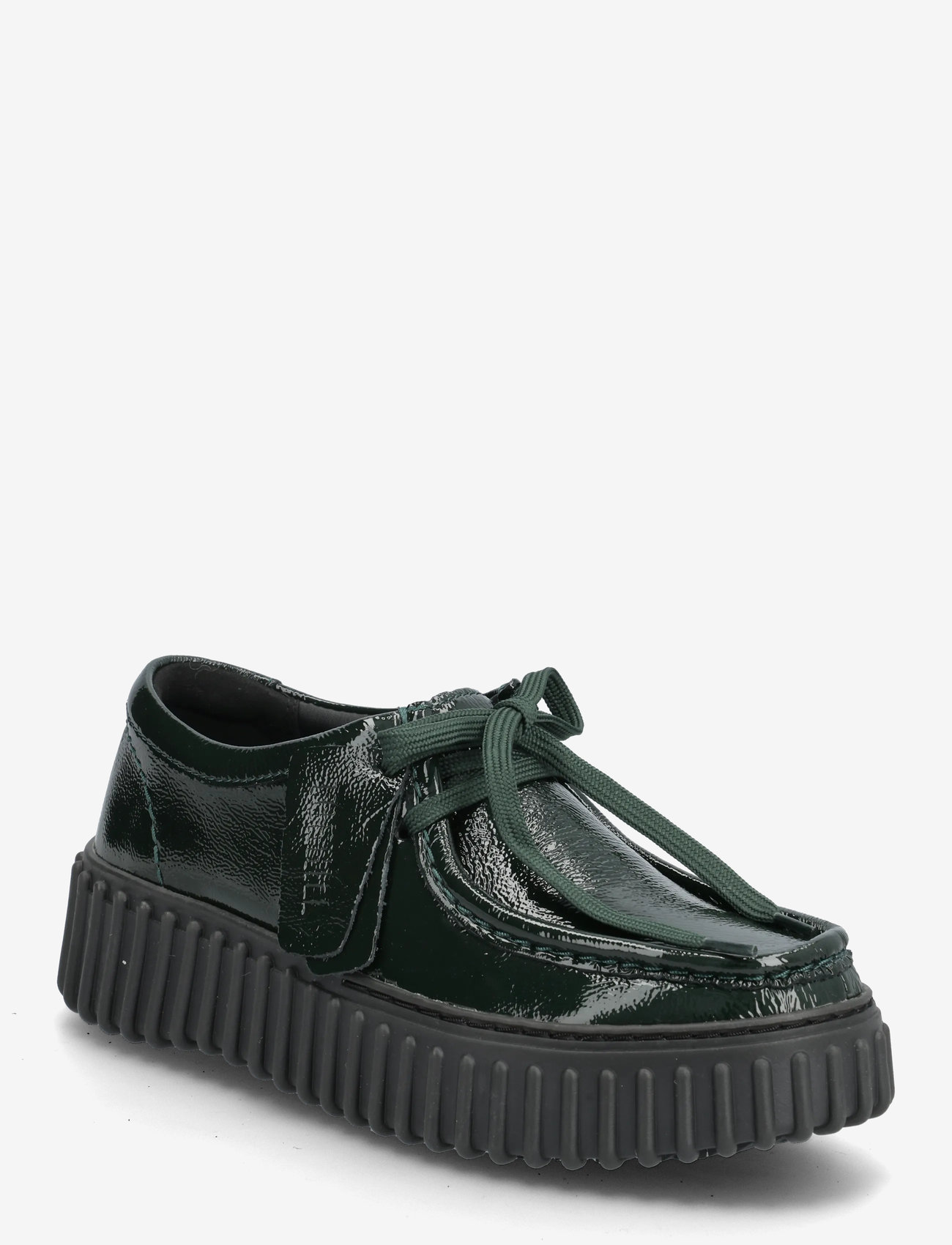 Clarks - Torhill Bee D - green patent - 0