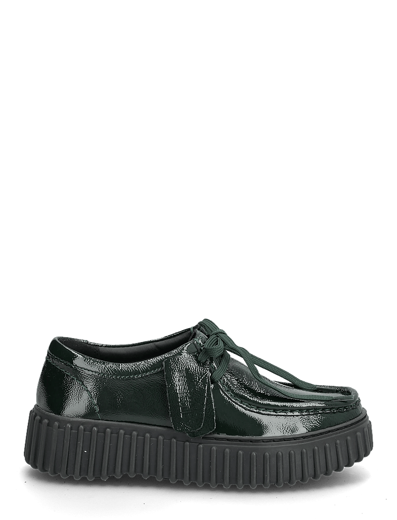 Clarks - Torhill Bee D - green patent - 1
