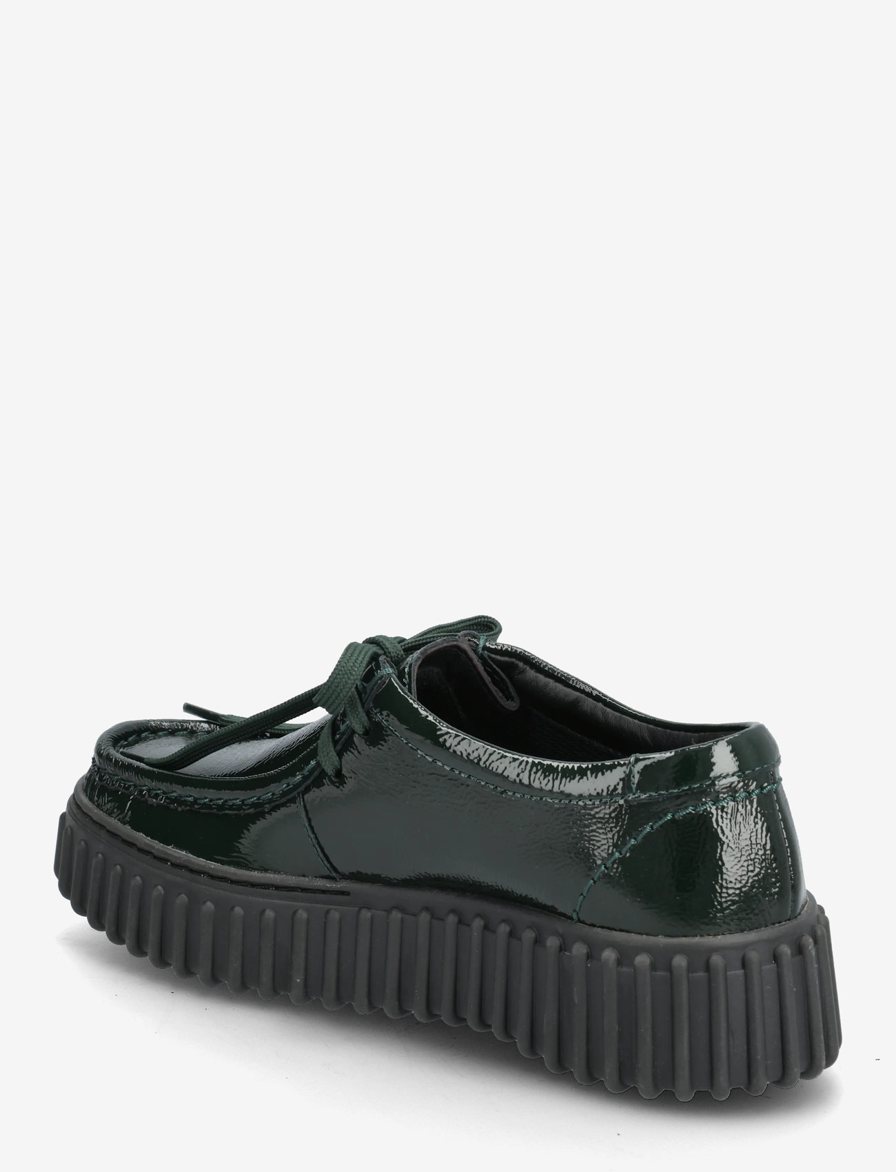 Clarks - Torhill Bee D - green patent - 2