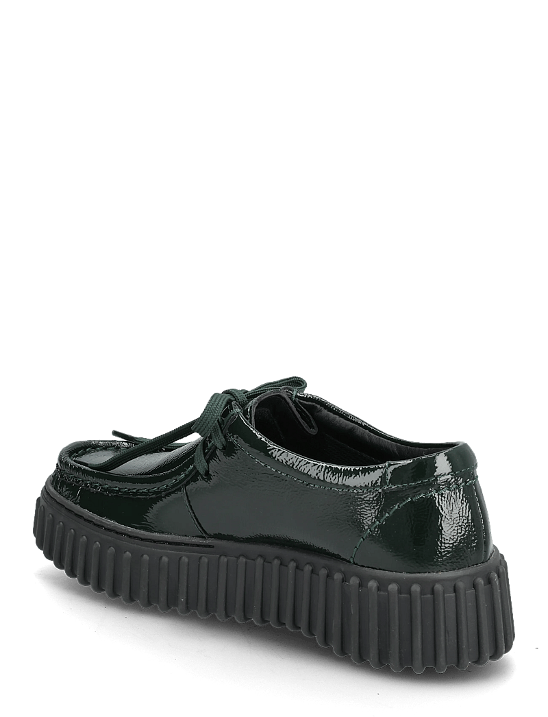Clarks - Torhill Bee D - green patent - 2