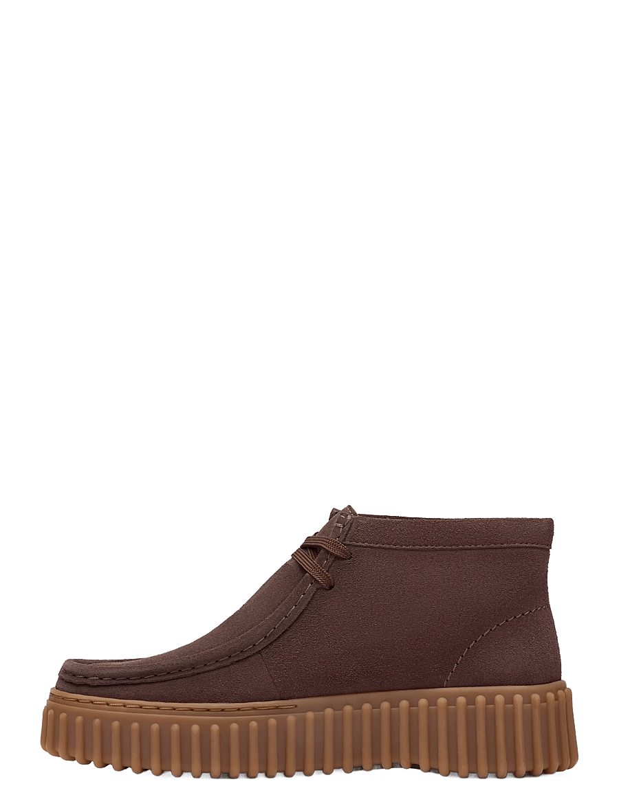 Clarks - Torhill Moss D - dark brown suede - 3