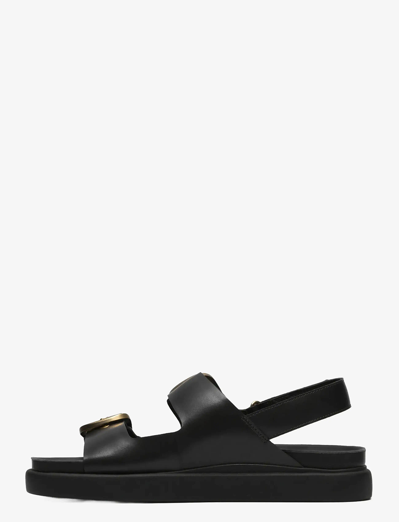 Clarks - Aristella Bay D - flat sandals - black leather - 1