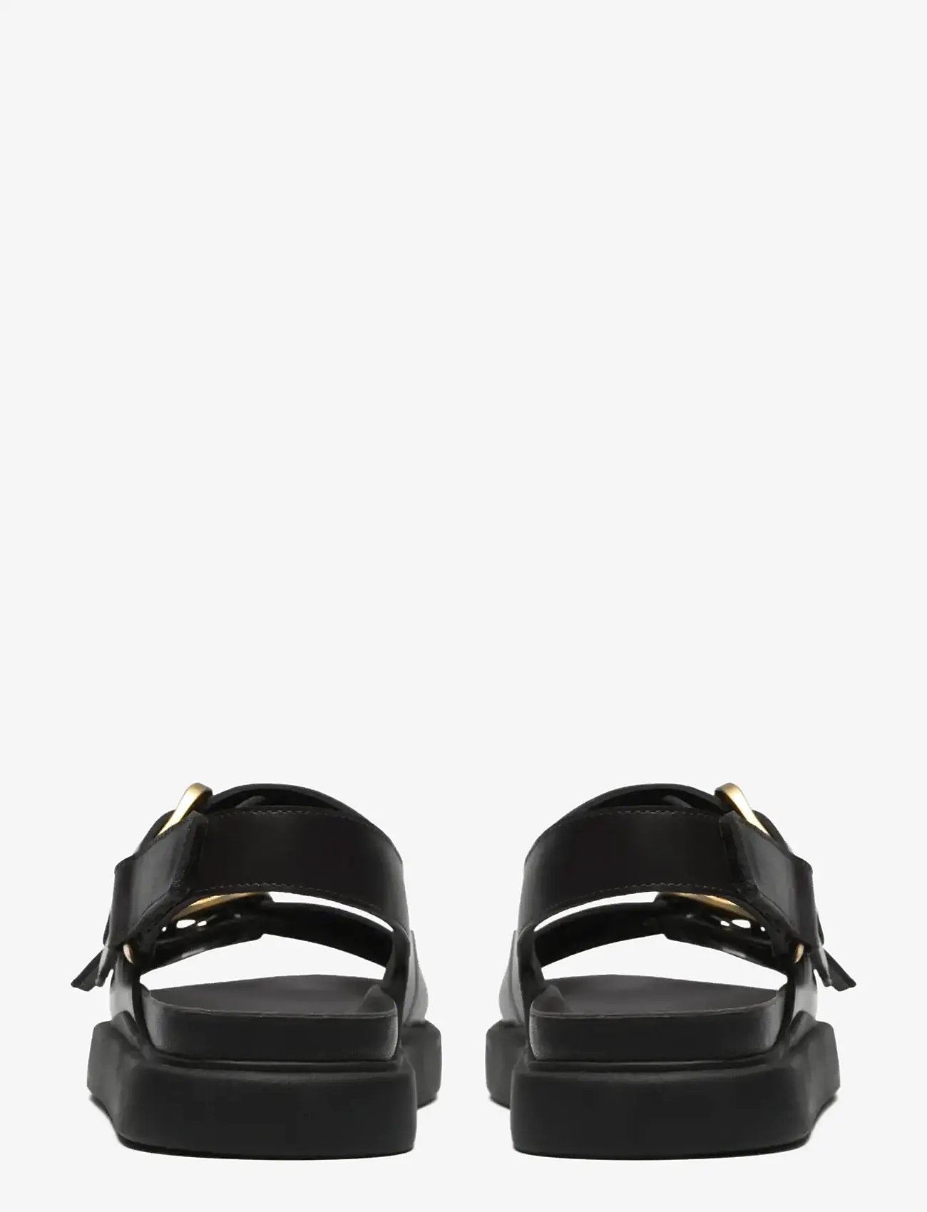 Clarks - Aristella Bay D - flat sandals - black leather - 4