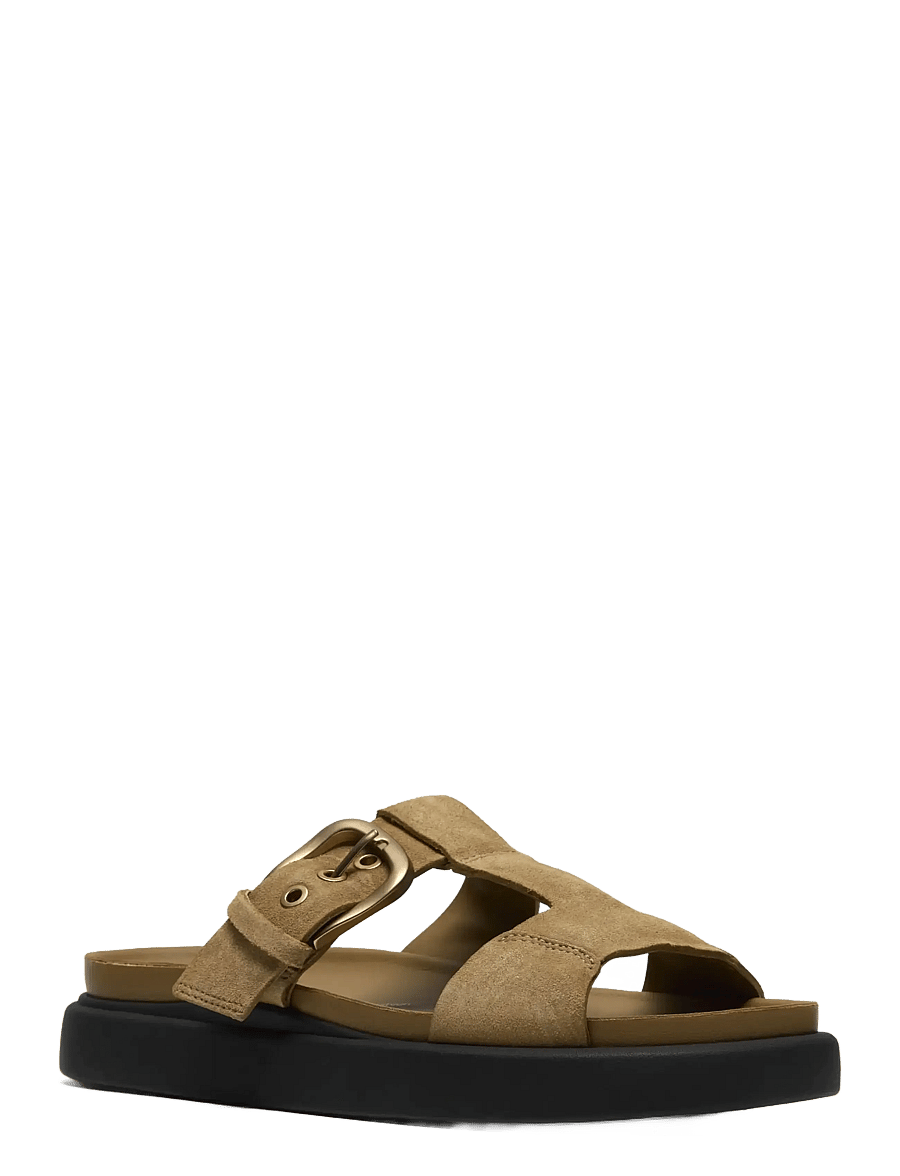 Clarks - Aristella West D - flache sandalen - warm sand suede - 0