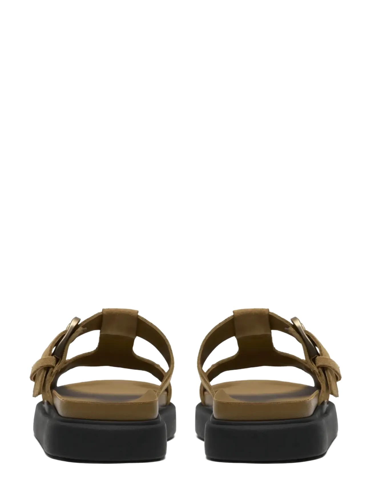 Clarks - Aristella West D - flade sandaler - warm sand suede - 1