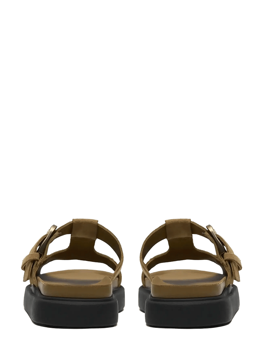 Clarks - Aristella West D - flache sandalen - warm sand suede - 1