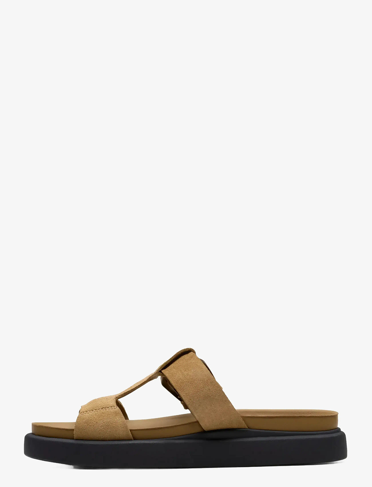 Clarks - Aristella West D - flade sandaler - warm sand suede - 3