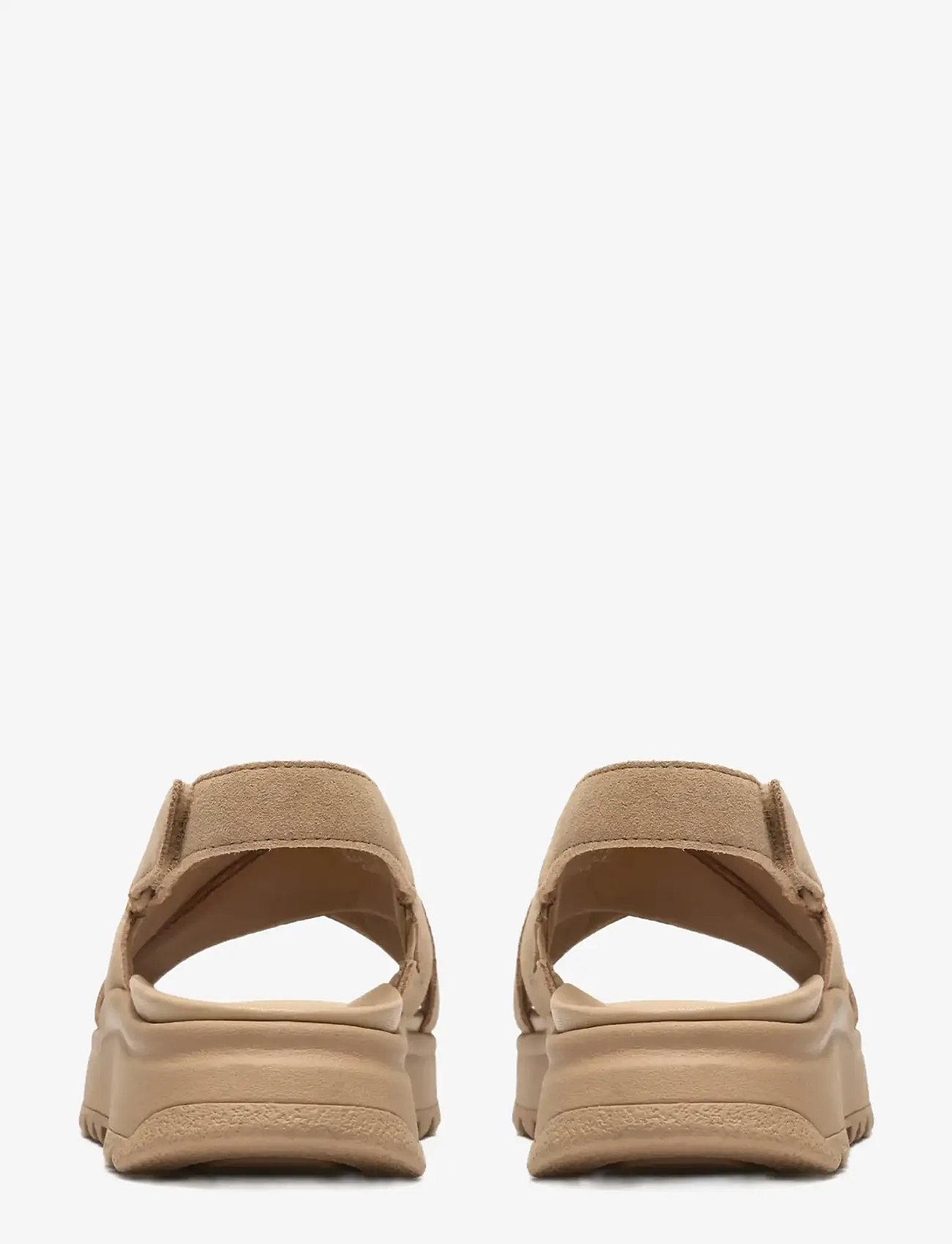 Clarks - DashLite Wish D - platvorm sandaalid - beige suede - 2