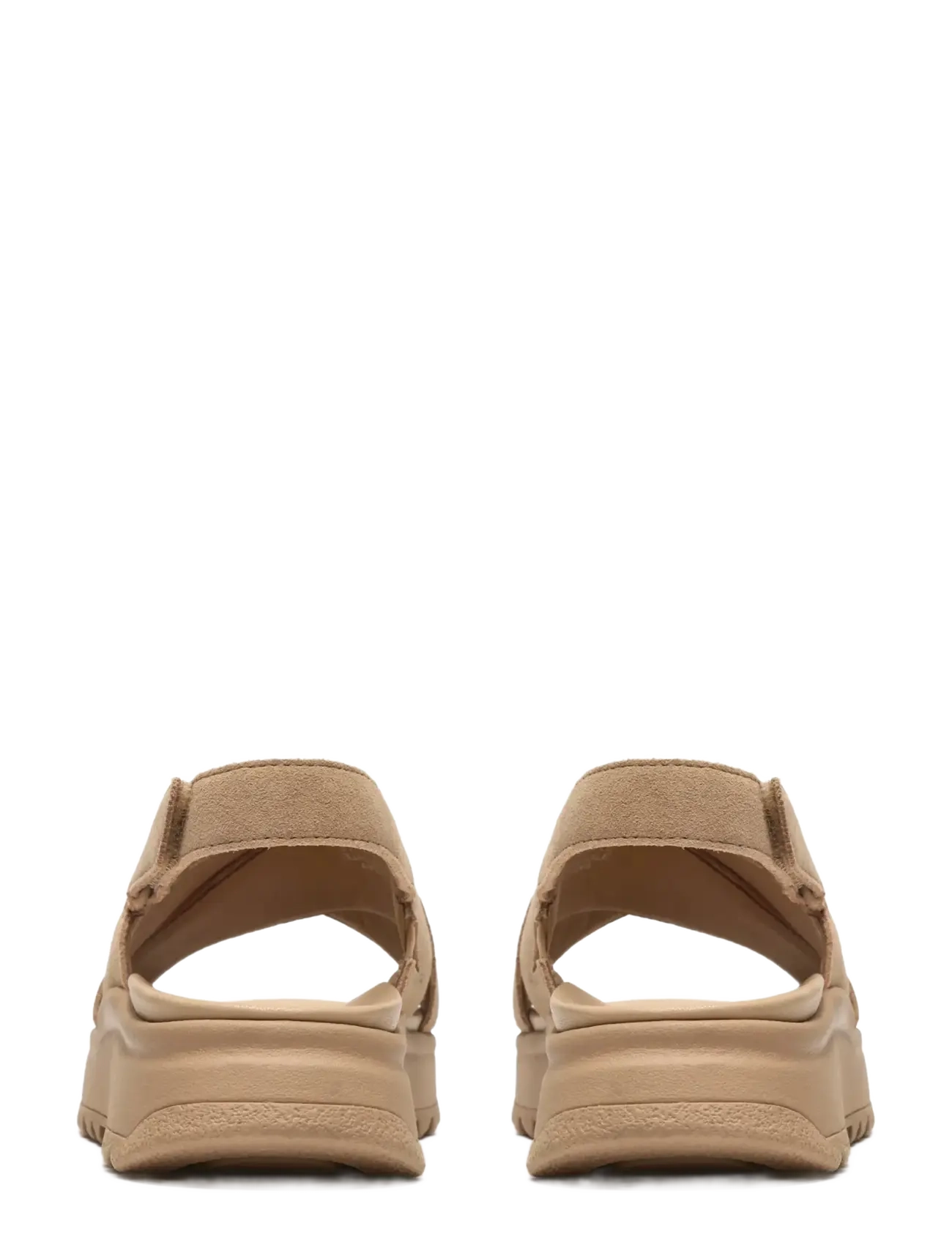 Clarks - DashLite Wish D - plateau-sandalen - beige suede - 2