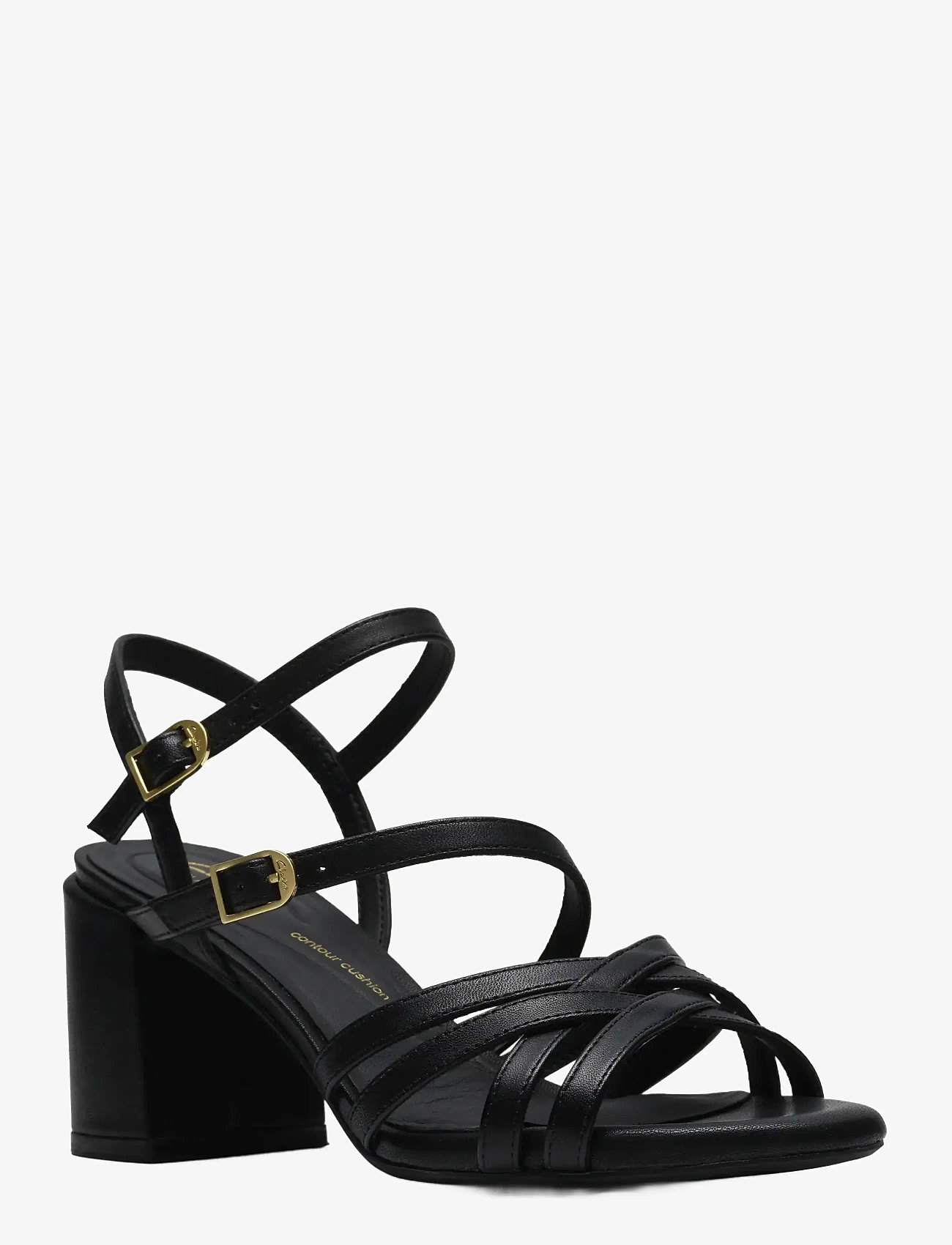 Clarks - Ezoria Strap D - sandaletter - black leather - 0