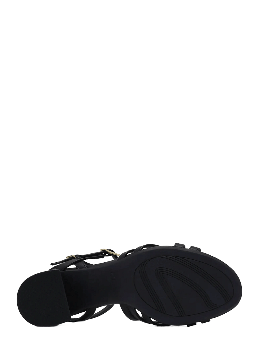 Clarks - Ezoria Strap D - sandaletten - black leather - 4