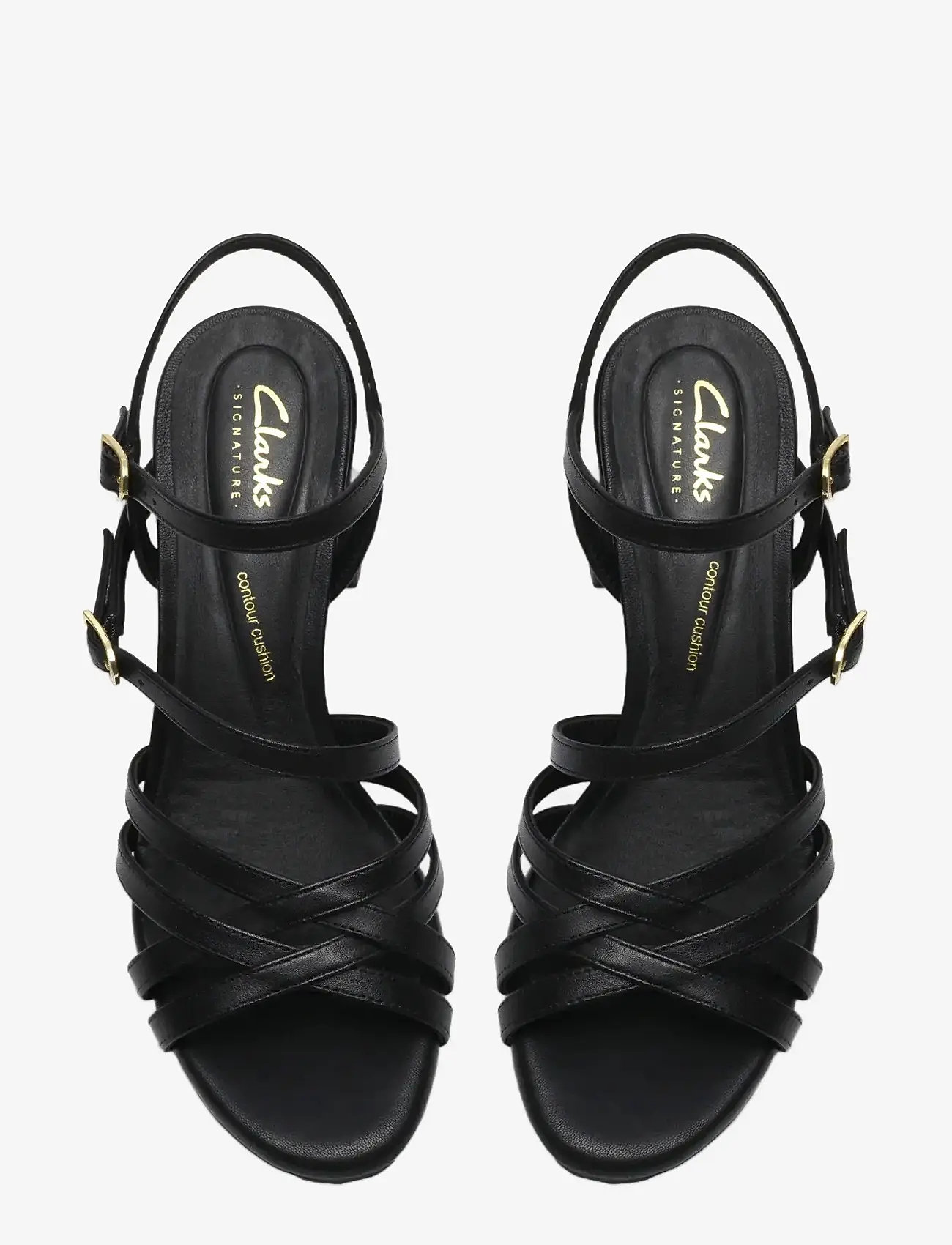 Clarks - Ezoria Strap D - sandaletter - black leather - 5