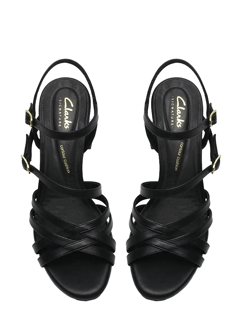 Clarks - Ezoria Strap D - sandaletten - black leather - 5