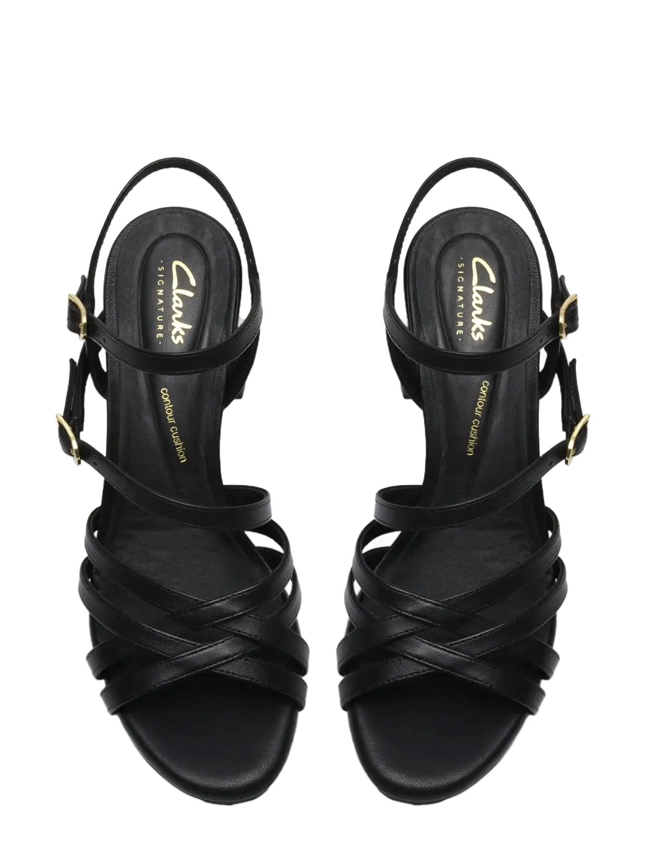 Clarks - Ezoria Strap D - festtøj til outletpriser - black leather - 5